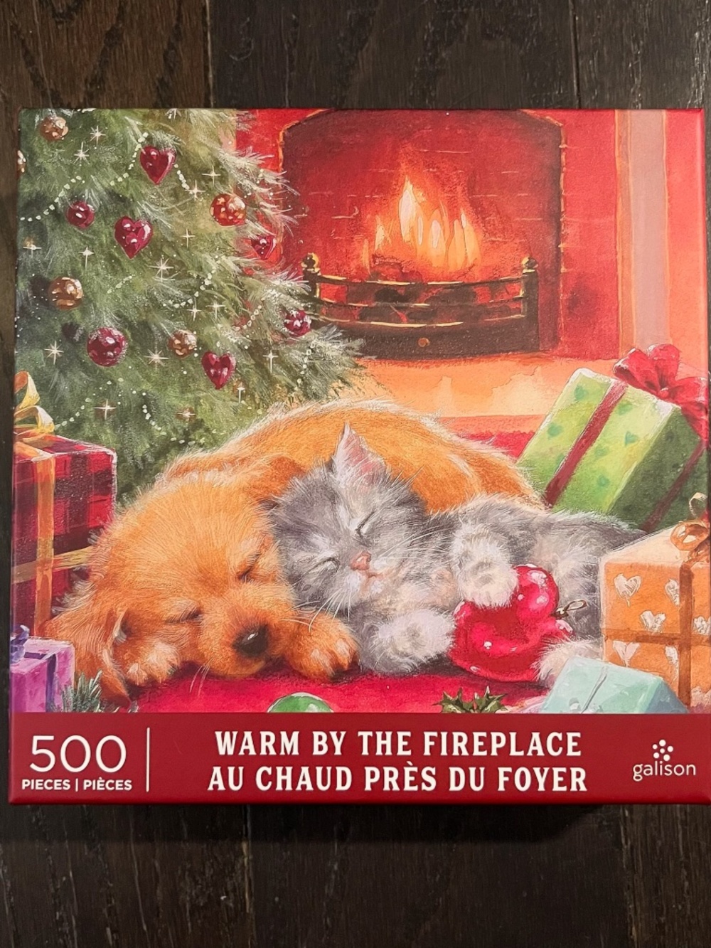 NEW Galison Good Puzzle Co. Warm by the Fireplace 500 Piece Jigsaw Puzzle